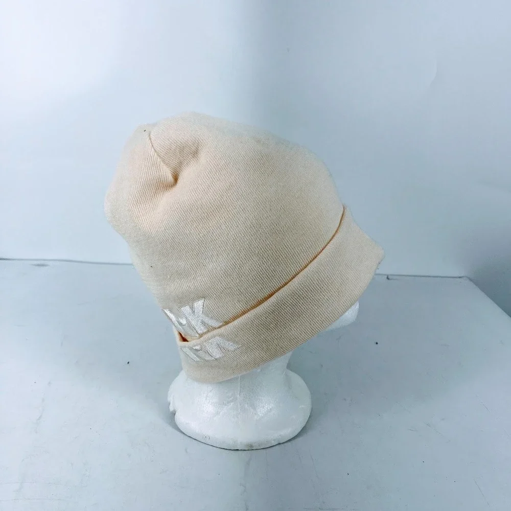 Adidas x Ivy‎ Park Beanie Cream Off White Knit Hat Trefoil Logo OSFM